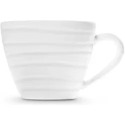 Gmundner Keramik, Tasse, Weissgeflammt Kaffeetasse Gourmet (0 2L) (200 ml)