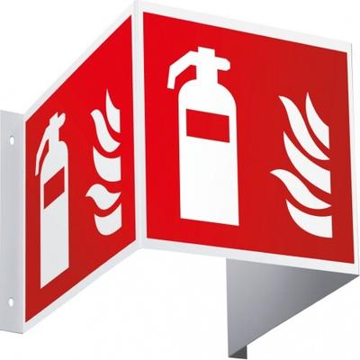 Dreifke® Brandschutzzeichen Feuerlöscher, 3D-Optik, ASR/ISO, Kunststoff, 200x200mm