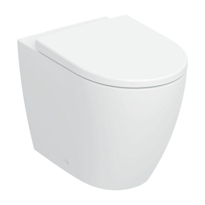 Geberit iCon Stand-Tiefspül-WC-Set 503080001 35,5x56cm, wandbündig, geschlossenes Keramikdesign, mit WC-Sitz, weiß