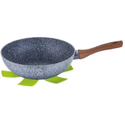 BerlingerHaus GRANITE FRY 28cm FOREST LINE BH-1204, Pfanne + Kochtopf, Grau, Braun