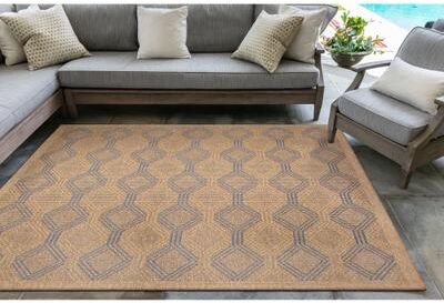 Lush Decor Sahara Links Indoor/Outdoor Rug