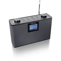 PEAQ PDR 190-1 DAB+ Radio with color display, DAB+/FM, FM, DAB+, Bluetooth, Black
