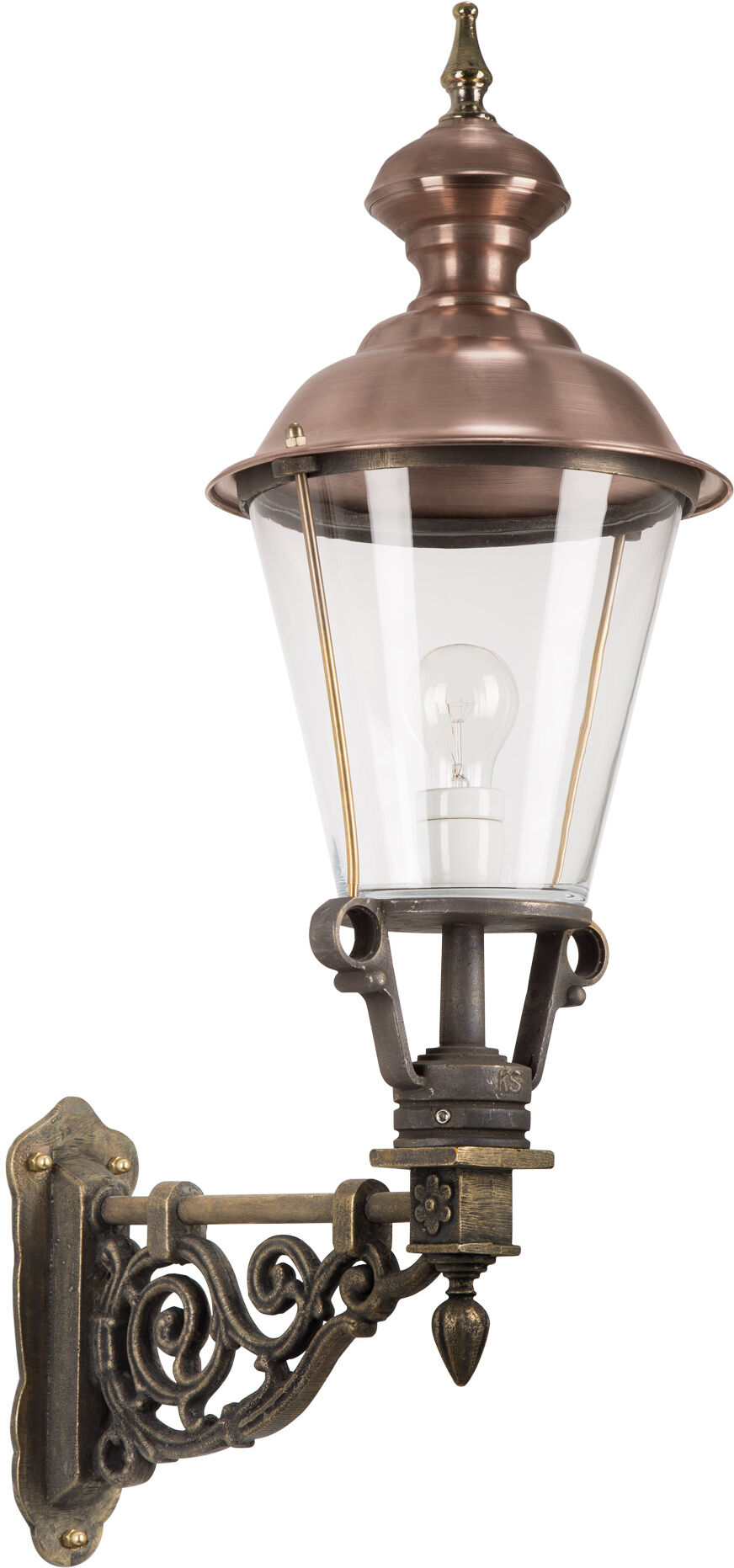 KS Verlichting Buitenlamp Lindenberg L Brons