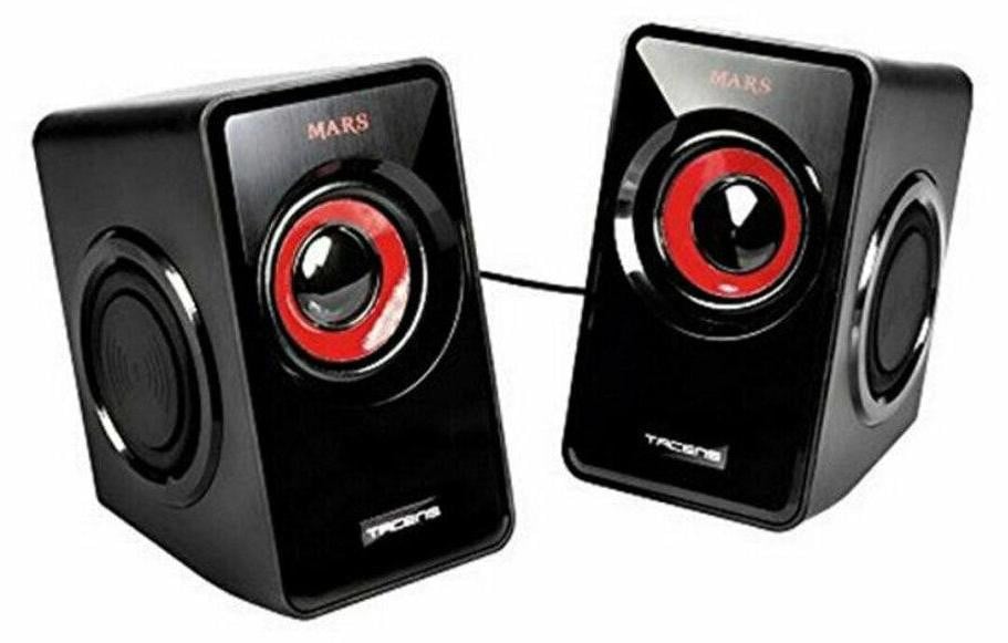 Mars Gaming MS1 Gaming luidsprekers, zwart/rood