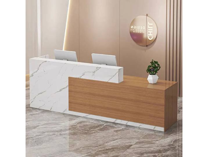 Bureau De réception minimaliste Design rustique De luxe réception pratique personnalisé Vintage Escritorio De réception mobilier De bureau