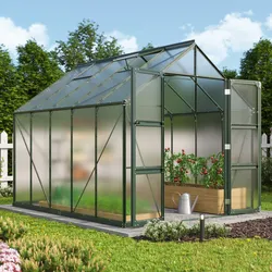 Vitavia Aktionsangebot (inkl. 100 Euro Zubehör): Gewächshaus "Domus 8300",smaragd,8,3 m2
