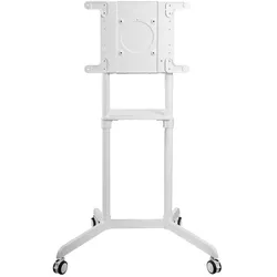 PureMounts PM-CART-80W rotierbarer Rollwagen bis 70 Zoll, weiß