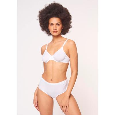 Bügel-BH TRIUMPH "Micro Fun W", Damen, Gr. 70, Cup C, weiß, Microtouch, Obermaterial: 82% Polyamid, 18% Elasthan (LYCRA), BHs Bügel-BH, nahtlos vorgeformte Cups