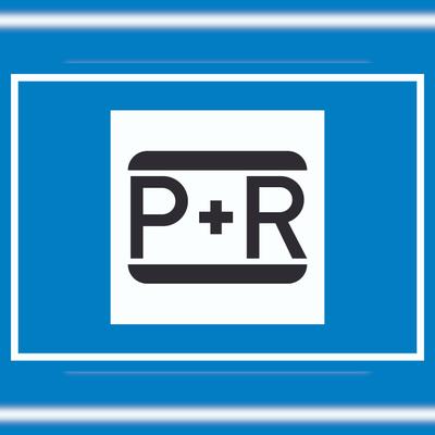 HB-Druck Parken und Reisen Symbol Schild A5 Rückseite selbstklebend