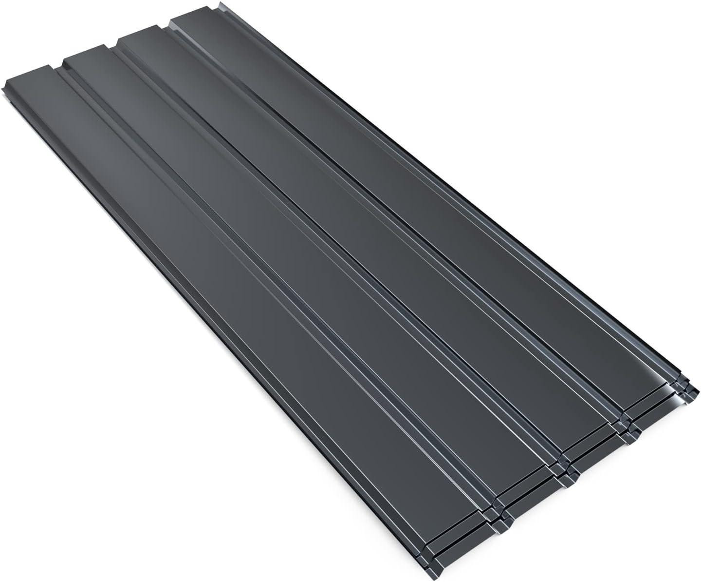 LTPRTZ Set van 12 Grijze Plastic Dakplaten