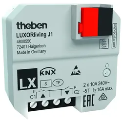 Theben 4800550 LUXORliving UP-Jalousieaktor, 1 Kanal LUXORliving J1
