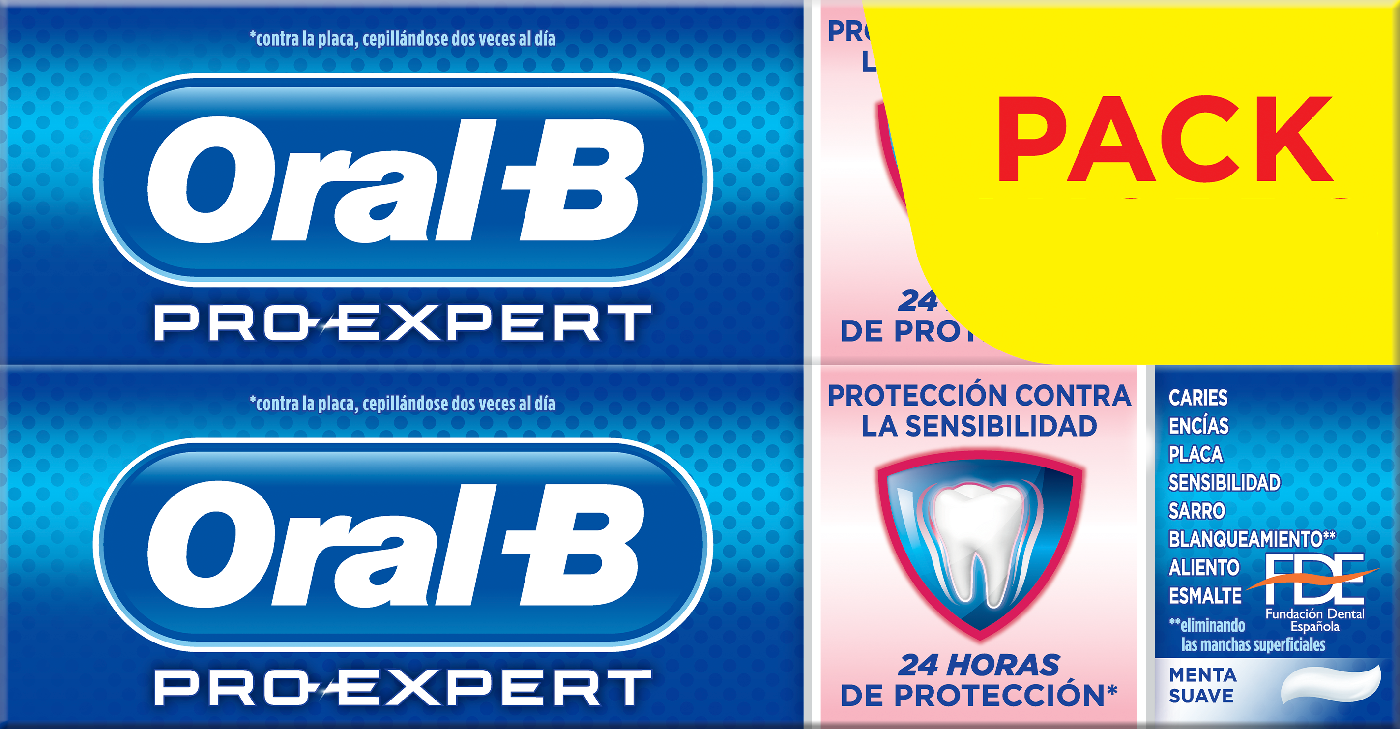 Oral-B Pack Toothpastes Pro-Expert whitening sensitivity 75 ml