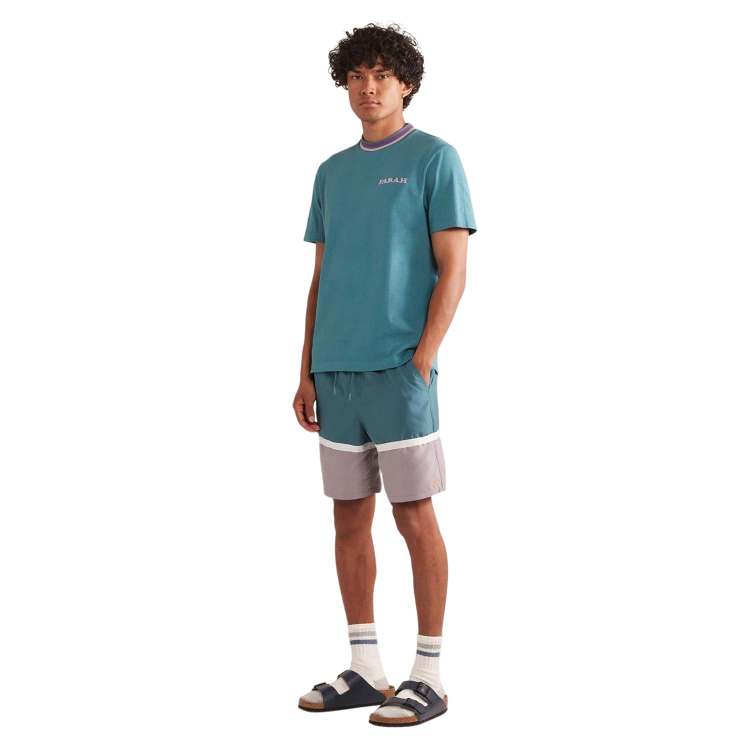 Farah Heren Murphy Regular Zwemshort (Oceaan)