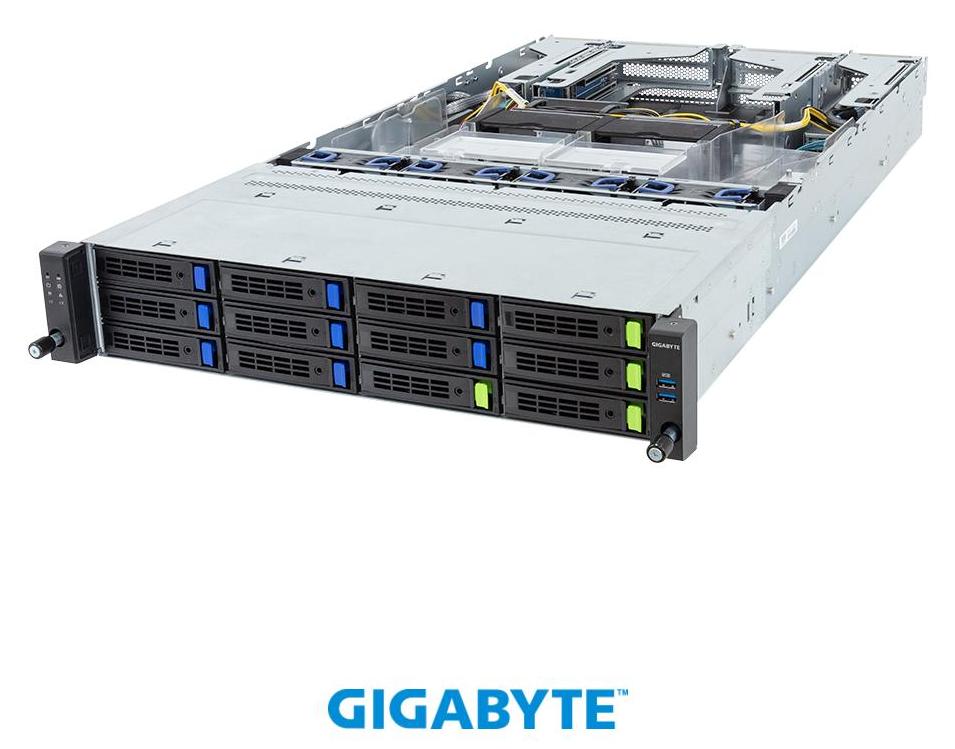 Gigabyte R283-S93-AAF1 2U 5th/4th Intel 12x3.5"/2.5" 2x2400W - Barebone
