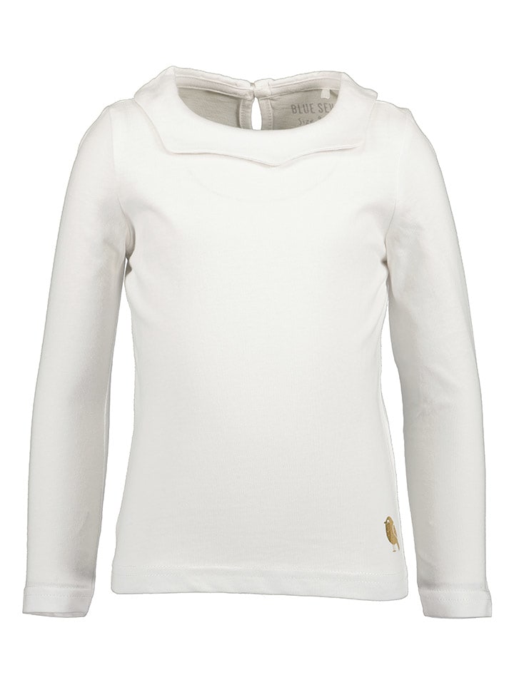 Blue Seven Longsleeve in Weiß - 92