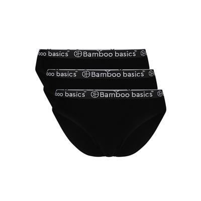 Slip BAMBOO BASICS "Slip YARA 3er Pack", Damen, Gr. S, schwarz, Obermaterial: 68% Viskose CV. 28% Baumwolle CO. 4% Elasthan EL., Unterhosen Slip