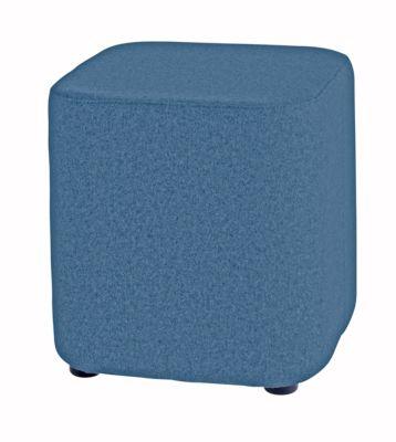 Nowy Styl Sitzhocker TAPA Square O Type, Schurwolle, B 450 x T 450 x H 470 mm, blau