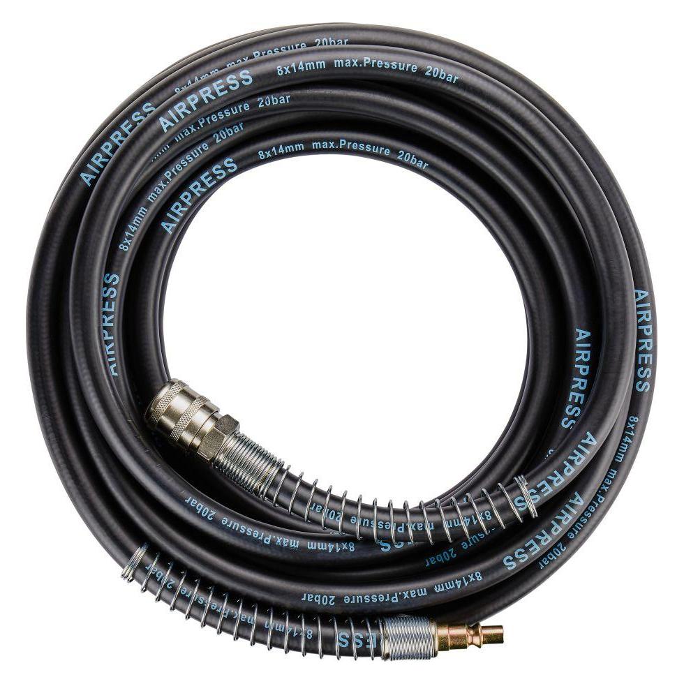 Airpress Verlängerungsschlauch 10m 8x14mm 1/4 EURO Nitril, mit Schnellkupplung (40490)