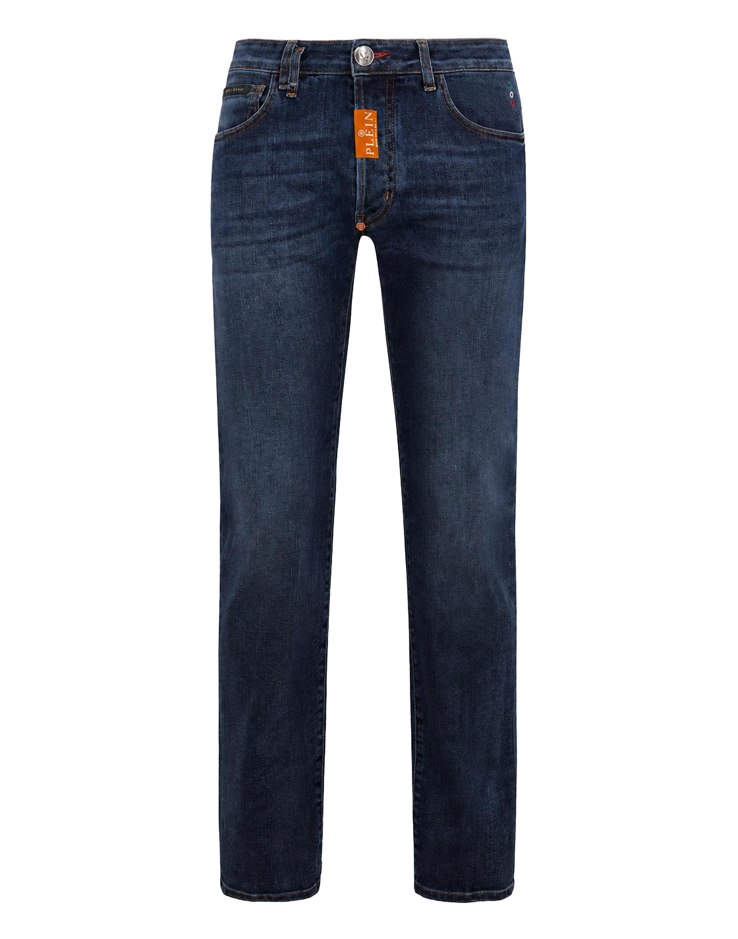 Philipp Plein Straight Supreme Fit Jeans - Blau