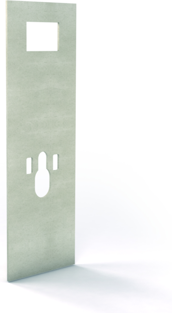 Mepa Bekleidungsplatte VARIVIT II für WC, mit vorgestanzten Durchbrüchen, 120cm