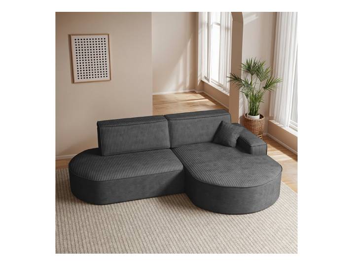 yourhouse24 Ecksofa PARMA PRO mit Schlaffunktion – Organisches Design