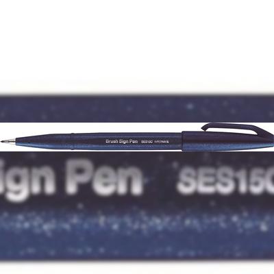 Pentel Arts SES15C-CAX PentelArts Faserschreiber Brush Sign Pen nachtblau(S)