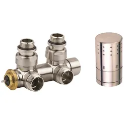 XIMAX Design Mittenanschlussgarnitur Typ SX, in Edelstahl - Durchgangsvariante - 16 mm Kunststoffrohr
