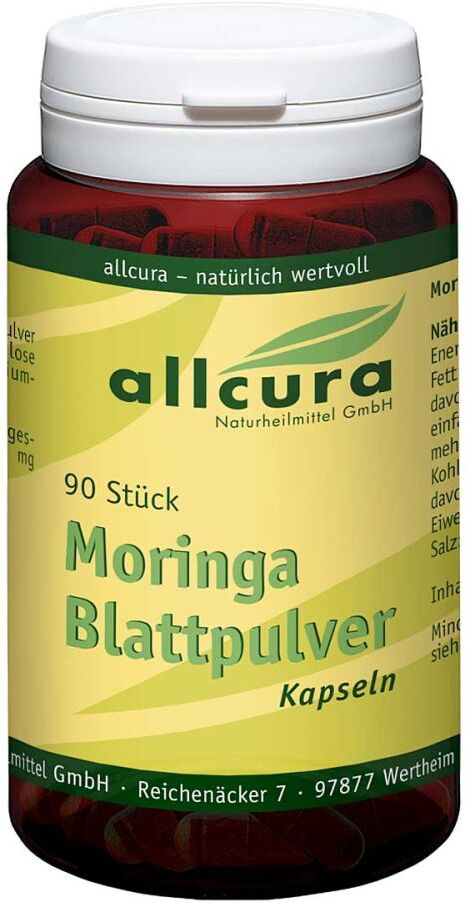 allcura Moringa Blattpulver Kapseln