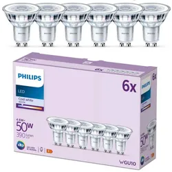 6er-Pack Philips PAR16 GU10 LED Spot 4,6W wie 50W 4000 K Neutralweiß 36°
