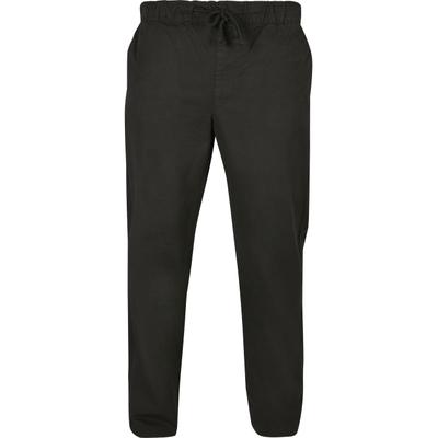 Trainingshose URBAN CLASSICS "Urban Classics Herren Straight Slit Trouser", Herren, Gr. M, US-Größen, schwarz, 98% Baumwolle, 2% Elasthan, unifarben, normal, Hosen Trainingshose