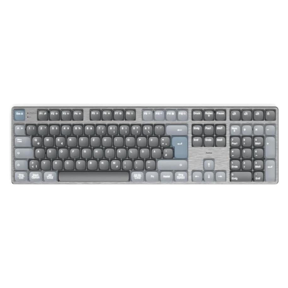 Hama WK-800 Tastatur kabellos grau (DE, Kabellos) (00173070)