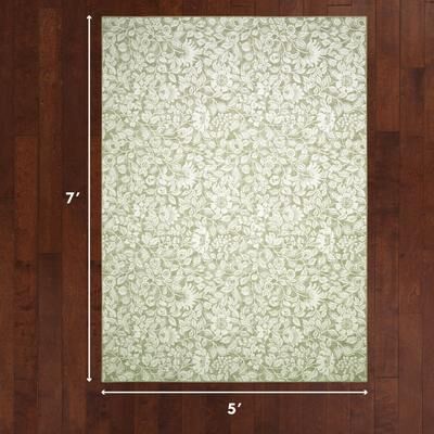 Laura Ashley Imagine Printed Chenille Washable Rugs