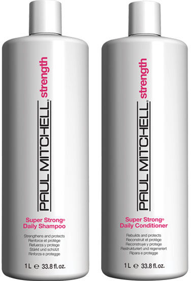 2L Paul Mitchell Super Strong Save Big (Shampoo 1000ml + Conditioner 1000ml)