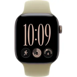 Apple Watch Series 12 42mm - Dunkelbronze Aluminium Case Oliv Sport Band - S/M