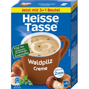 Erasco Fertiggericht Heisse Tasse, Waldpilz-Creme, je 16,4 g, 4er Pack