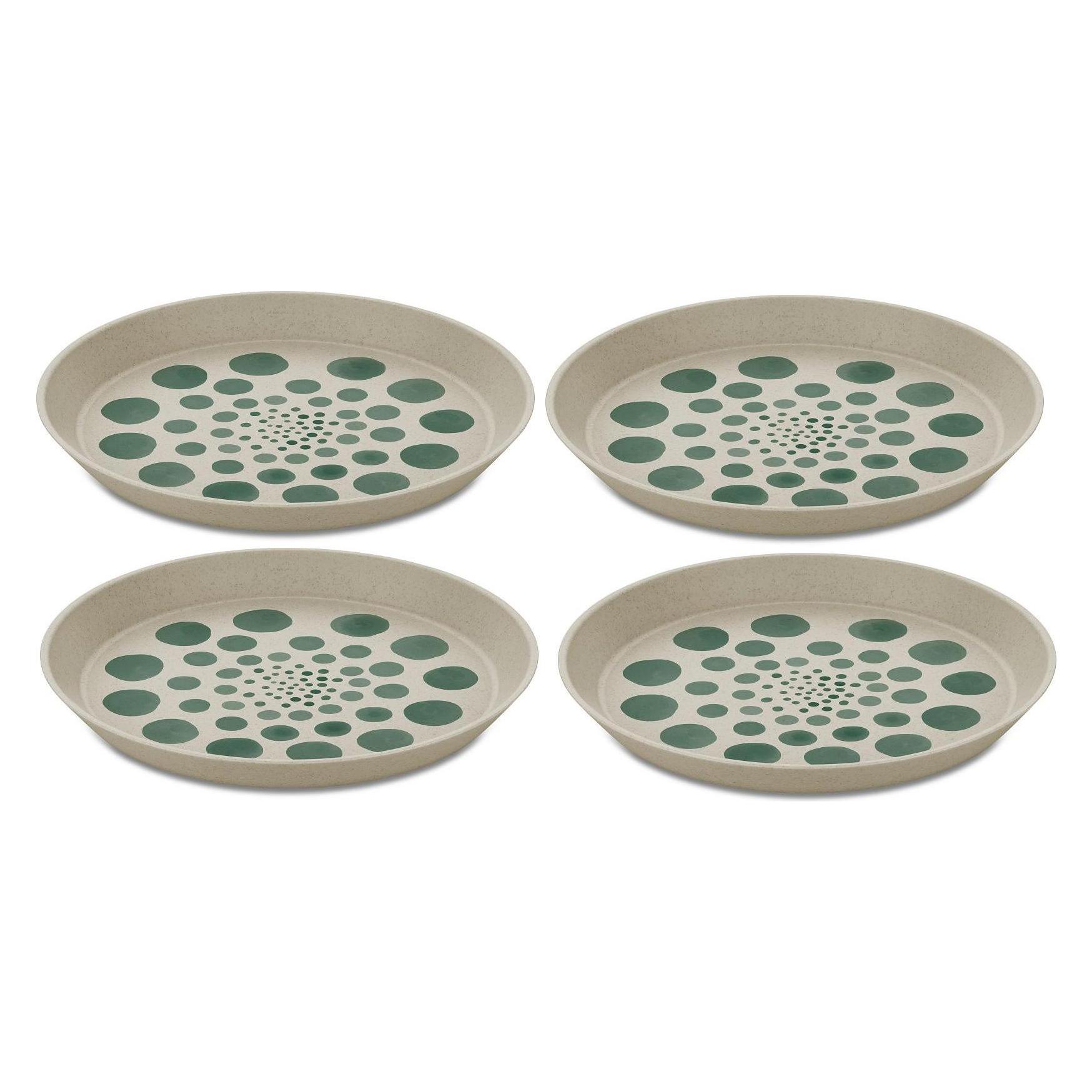 Koziol Frühstücks- & Dessertteller Connect Monstera 4 Stück (4x, 20.50 cm) (1453700)