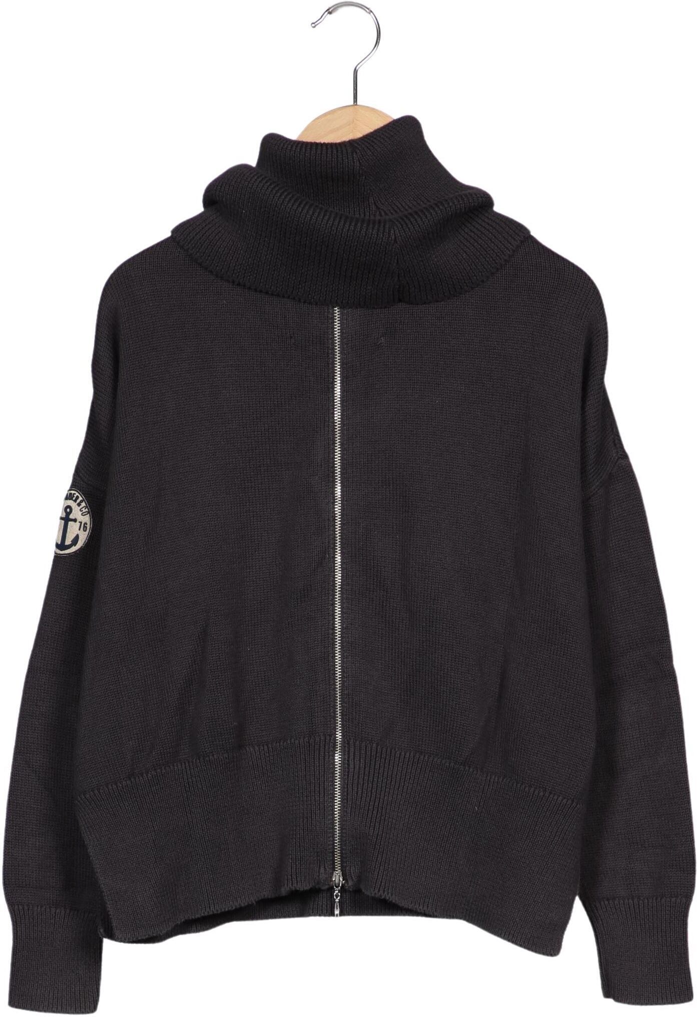 Adenauer & Co Damen Pullover, Grau, Gr. XS, Baumwolle - Second Hand