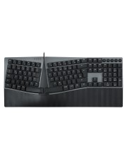 Perixx kabelgebundene mechanische Ergo-Tastatur rot Rot (PERIBOARD-535 II DE RD)