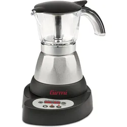 Girmi MC23 Programmierbare elektrische 3-Tassen-Kaffeemaschine, Filterkaffeemaschine, Transparent, Schwarz