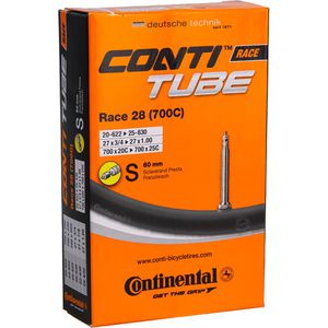 Continental Fahrradschlauch Race, 28 Zoll, 60mm SV-Ventil, für Rennrad, Reifenbreite 20-25mm