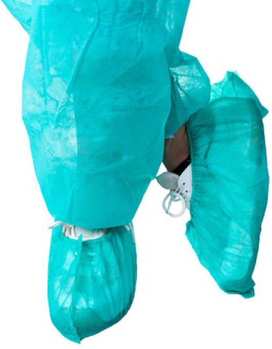 Cubrezapatos de polipropileno 30g cor verde (caixa de 100 unidades)