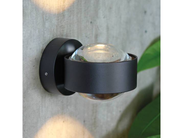 Top Light LED Wandleuchte PUK Mini Wall, dimmbar, schwarz, für Wohn- / Esszimmer, Metall, Design
