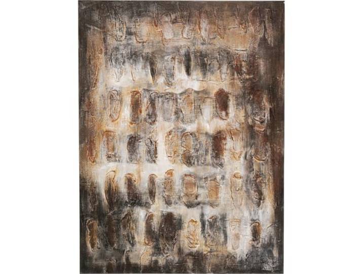 Kare Design Leinwandbild Shadows, Braun, 120x90cm, Leinwandbild, Canvas, Massivholz Rahmen, Acrylfarbe, Handgemalte Details, Abstrakt, Modern, Wohnzimmer