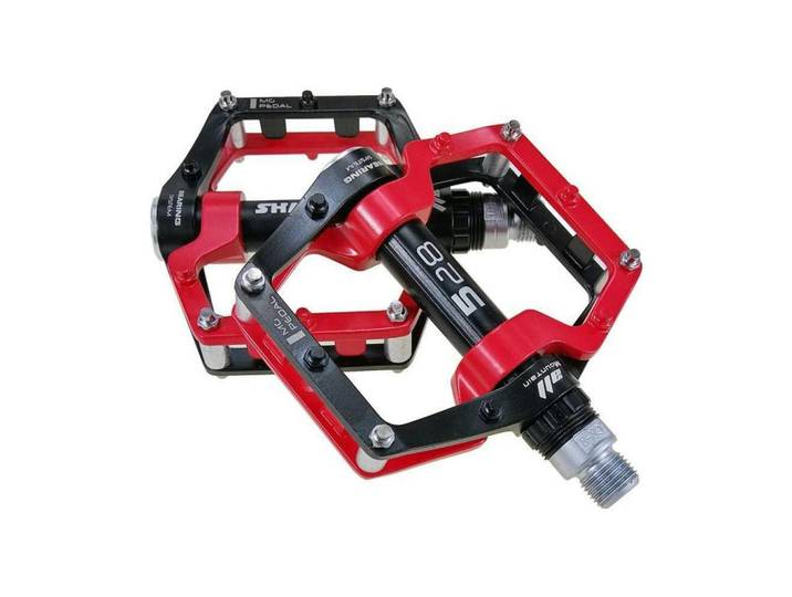 Fahrradpedale Aluminium-Legierung Rot 9/16 Zoll Sealed Bearing Anti-Rutsch, Metall, 8.9x1.5x10.2 cm, Freizeit & Co, Sport & Fitness, Fahrräder, Fahrradzubehör