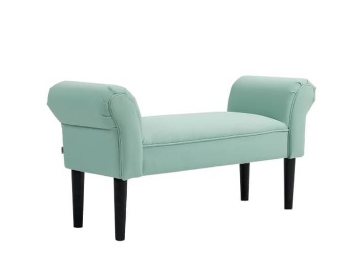 HOMCOM Sitzbank mit Segelstoff Armlehne Flurbank 102 x 36 x 51cm Grün