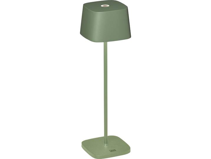 Lampe de table rechargeable Konstsmide Capri gris-vert Intérieur/Extérieur 7814-630
