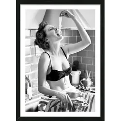 Gerahmtes Bild AFTER THE PARTY (BHT 75x55x3,20 cm) - BHT 75x55x3,20 cm