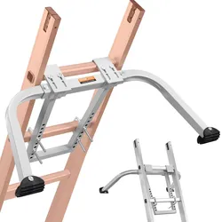 VEVOR Leiterstabilisator 150 kg, Stahlleiter-Dachhaken, Leiterstabilisator mit Flügelspannweite/Wandverlängerungszubehör, Wandleiter-Abstandshalter, stabile Leiterabstandshalterarme für Dachrinnen