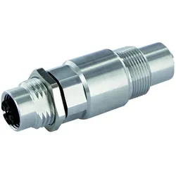 Murr Elektronik Schaltschrankdurchführung M12 Schaltschrankdurchfuehrung Bu/Bu 8pol X cod fuer Ethernet, Elektronikkabel + Stecker