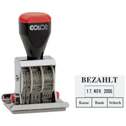 Datumstempel Bezahlt